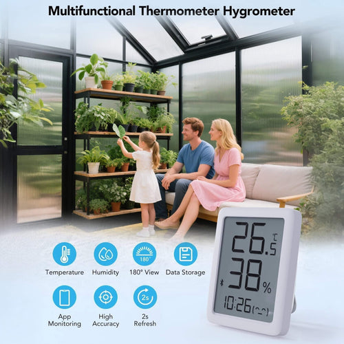 10FT x 12FT Outdoor Polycarbonate Aluminum Greenhouse with UV Protection and Thermometer