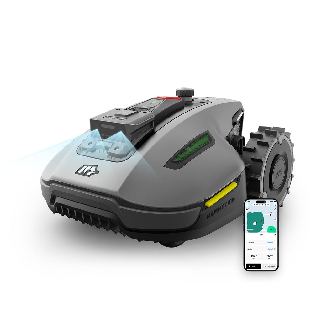 Mammotion YUKA mini 700H Robot Lawn Mower for 0.17 Acre, Max.0.35 Acre, No Wire, No RTK Installation, Free NetRTK+AI Vision Positioning, 45% Slope, Cutting Height 2''~3.5'', 15 Mowing Zones